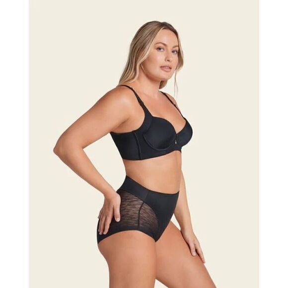 LEONISA High Profile NWT Back Smoothing Bra with Soft Full Coverage Cups 38C - Picture 3 of 6